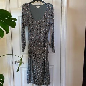 Boden faux wrap midi dress